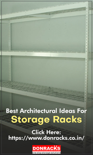 An Industrial Steel storage rack with four shelves, isolated on a white background for architectural storage plan.